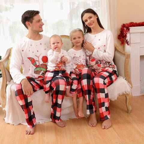 Baby Reindeer Top and Plaid Pants Set - Beauty by Anjuli